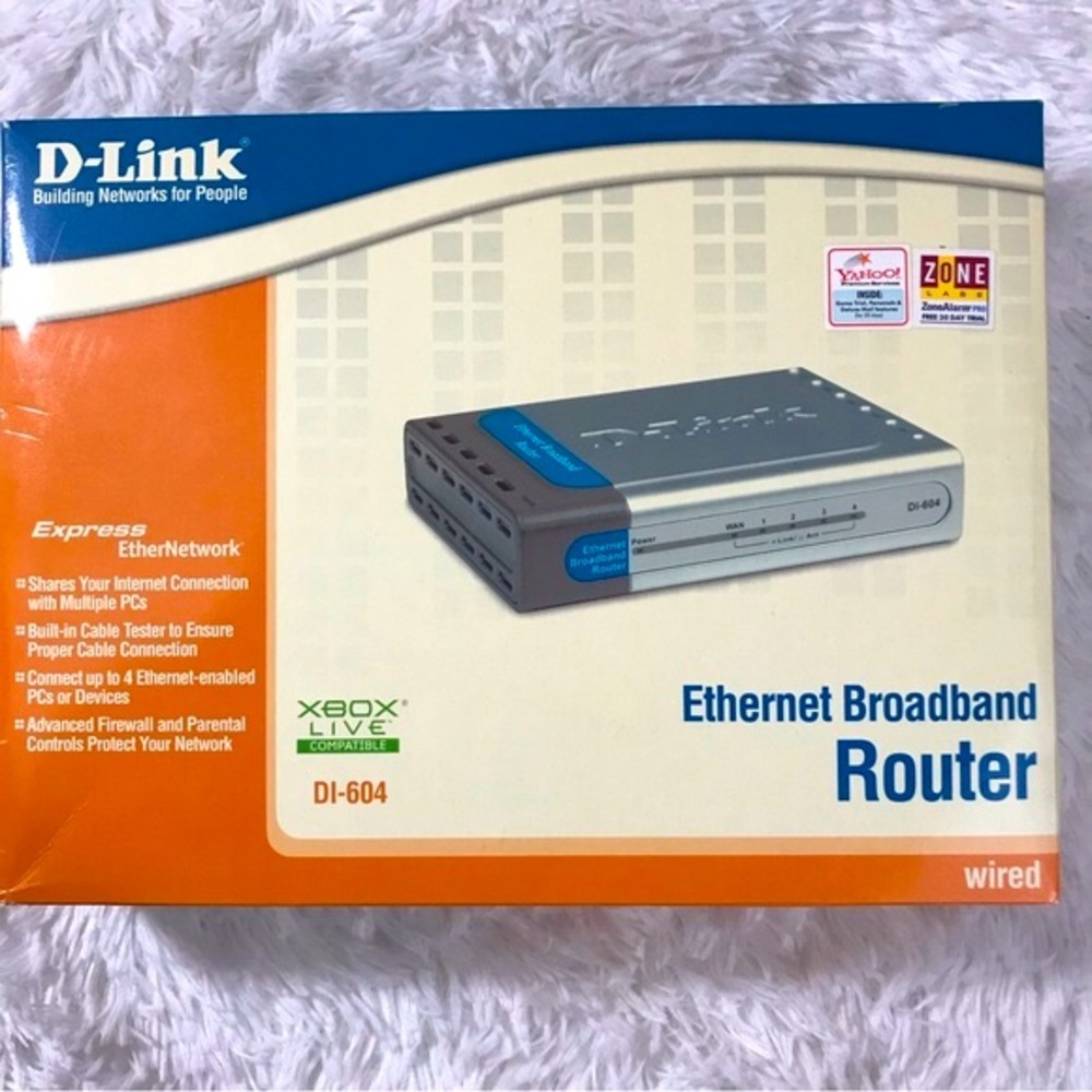 D-Link DI-604 Cable/DSL Wired Ethernet Broadband Router